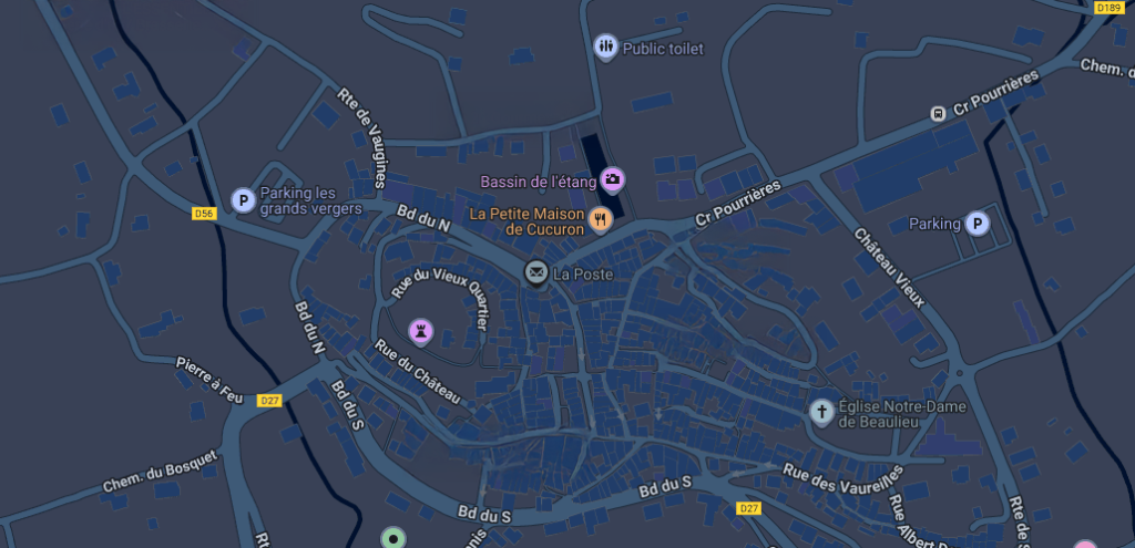 le plan des parking dans le village de cucuron le plan des parking dans le village de cucuron sous forme de carte