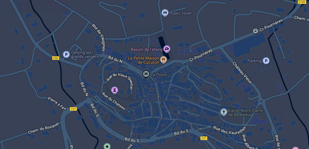 le plan des parking dans le village de cucuron le plan des parking dans le village de cucuron sous forme de carte